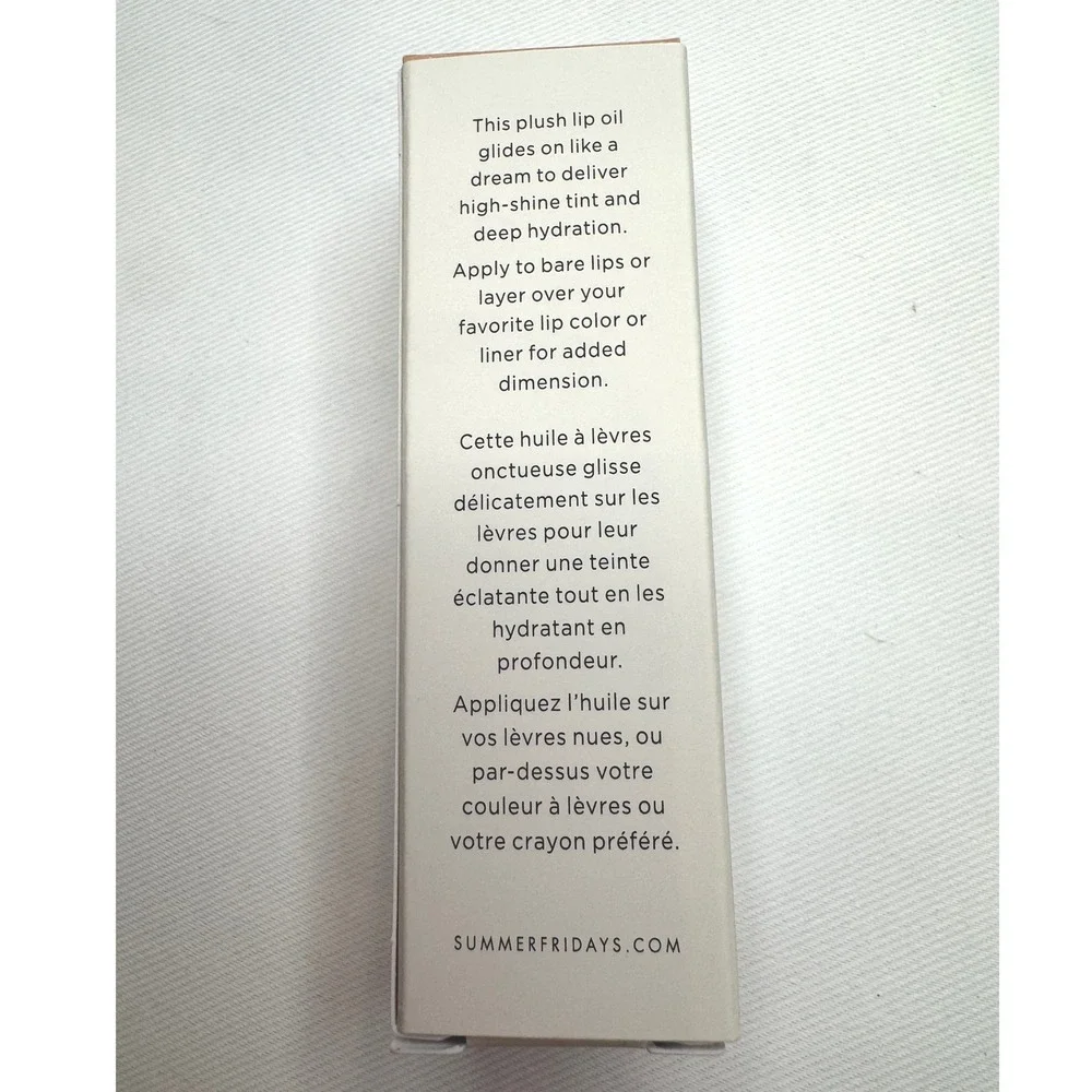 Summer Fridays Dream Lip Oil Women 4.5ml‎ Bare Sand New Sheer High-Shine Vegan